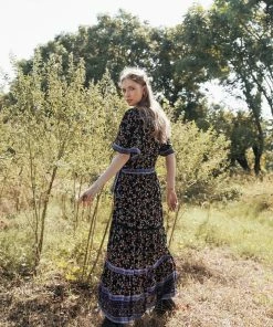 Tulle And Batiste Dresses Brenda Wrap Maxi Dress - Moonless Night - Preorder 14 Tulle And Batiste Dresses Brenda Wrap Maxi Dress - Moonless Night - Preorder