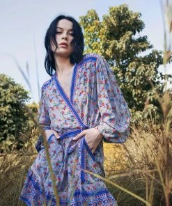 Tulle And Batiste Dresses Brenda Wrap Mini Dress - Lavender Grey - Preorder 9 Tulle And Batiste Dresses Brenda Wrap Mini Dress - Lavender Grey - Preorder