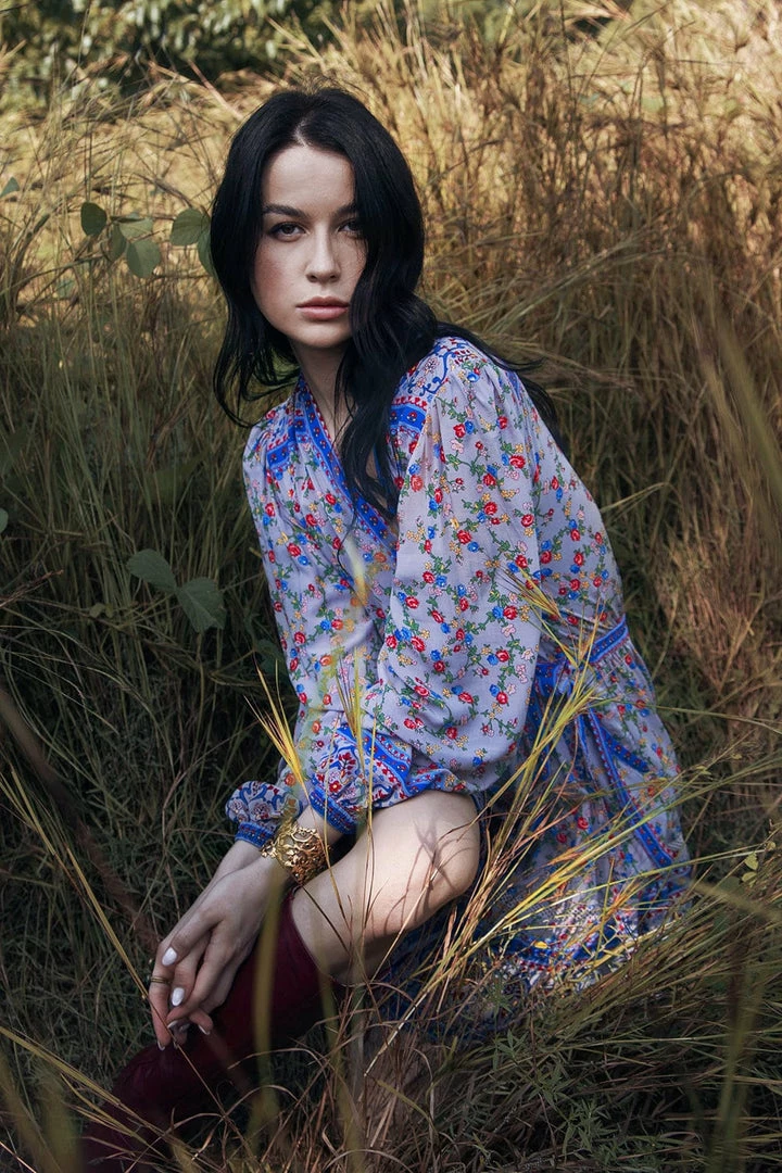 Tulle And Batiste Dresses Brenda Wrap Mini Dress - Lavender Grey - Preorder 5 Tulle And Batiste Dresses Brenda Wrap Mini Dress - Lavender Grey - Preorder