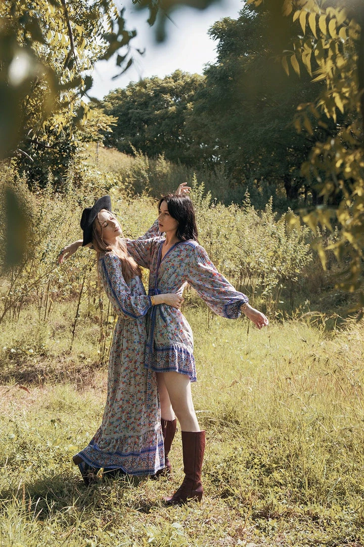 Tulle And Batiste Dresses Brenda Wrap Mini Dress - Lavender Grey - Preorder 6 Tulle And Batiste Dresses Brenda Wrap Mini Dress - Lavender Grey - Preorder