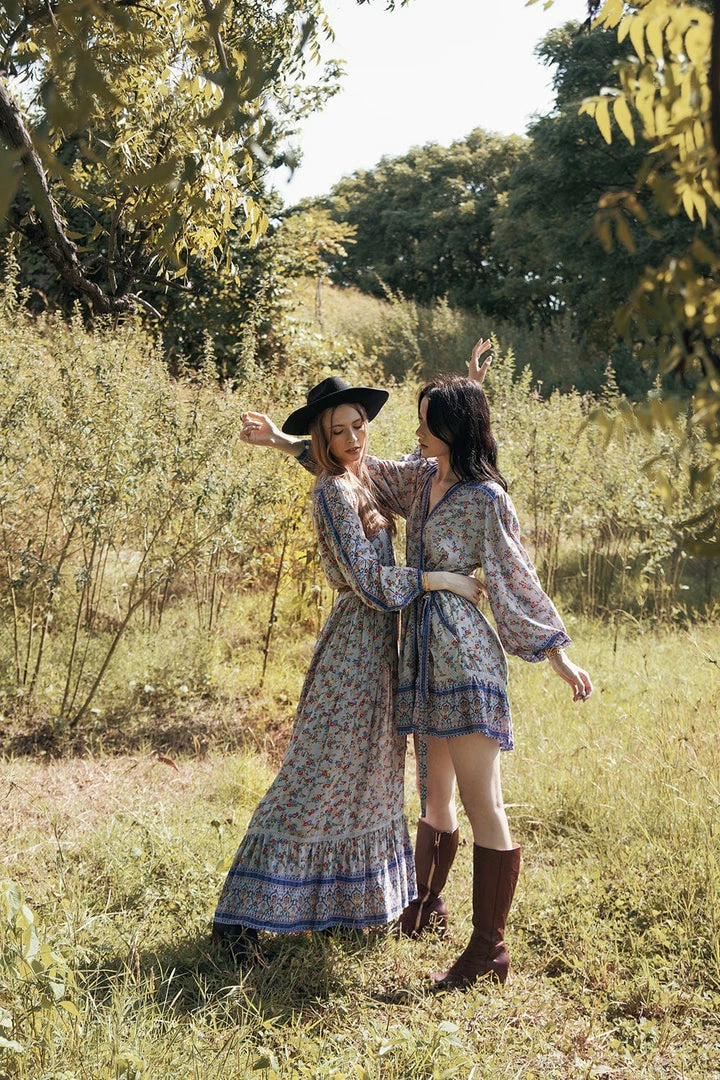 Tulle And Batiste Dresses Brenda Wrap Mini Dress - Lavender Grey - Preorder 7 Tulle And Batiste Dresses Brenda Wrap Mini Dress - Lavender Grey - Preorder