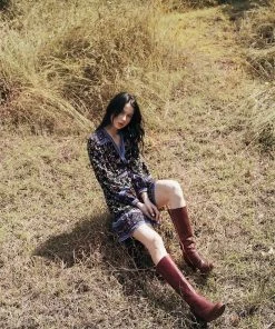 Tulle And Batiste Dresses Brenda Wrap Mini Dress - Moonless Night - Preorder