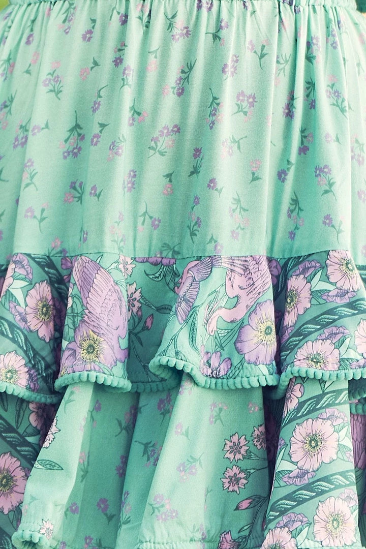 Jaase Carlotta Mini Dress - Mint Birdie 5 Jaase Carlotta Mini Dress - Mint Birdie