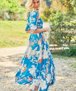 Jaase Dresses Indiana Maxi Dress - Blue Iris
