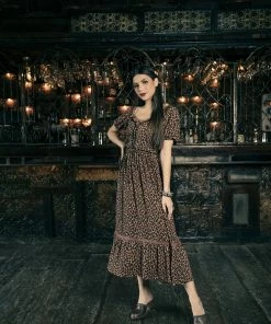 Tulle And Batiste Carol Midi Dress - Brunette - Preorder