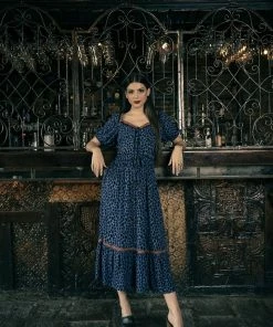 Tulle And Batiste Carol Midi Dress - Electric Blue - Preorder