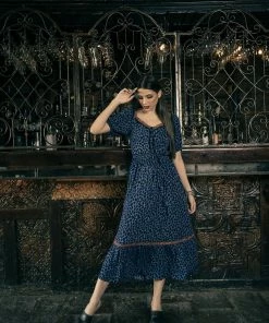 Tulle And Batiste Carol Midi Dress - Electric Blue - Preorder