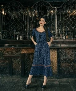 Tulle And Batiste Carol Midi Dress - Electric Blue - Preorder