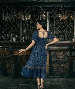 Tulle And Batiste Carol Midi Dress - Electric Blue - Preorder