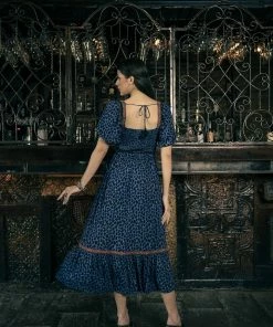 Tulle And Batiste Carol Midi Dress - Electric Blue - Preorder