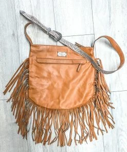 MAHIYA Boho Leather Dusky Bag - Tan
