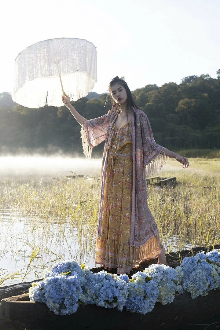 Tulle And Batiste Phoenix Robe - Warm Taupe - Preorder 3 Tulle And Batiste Phoenix Robe - Warm Taupe - Preorder