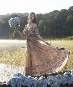 Tulle And Batiste Eden Gown - Golden Olive - Preorder