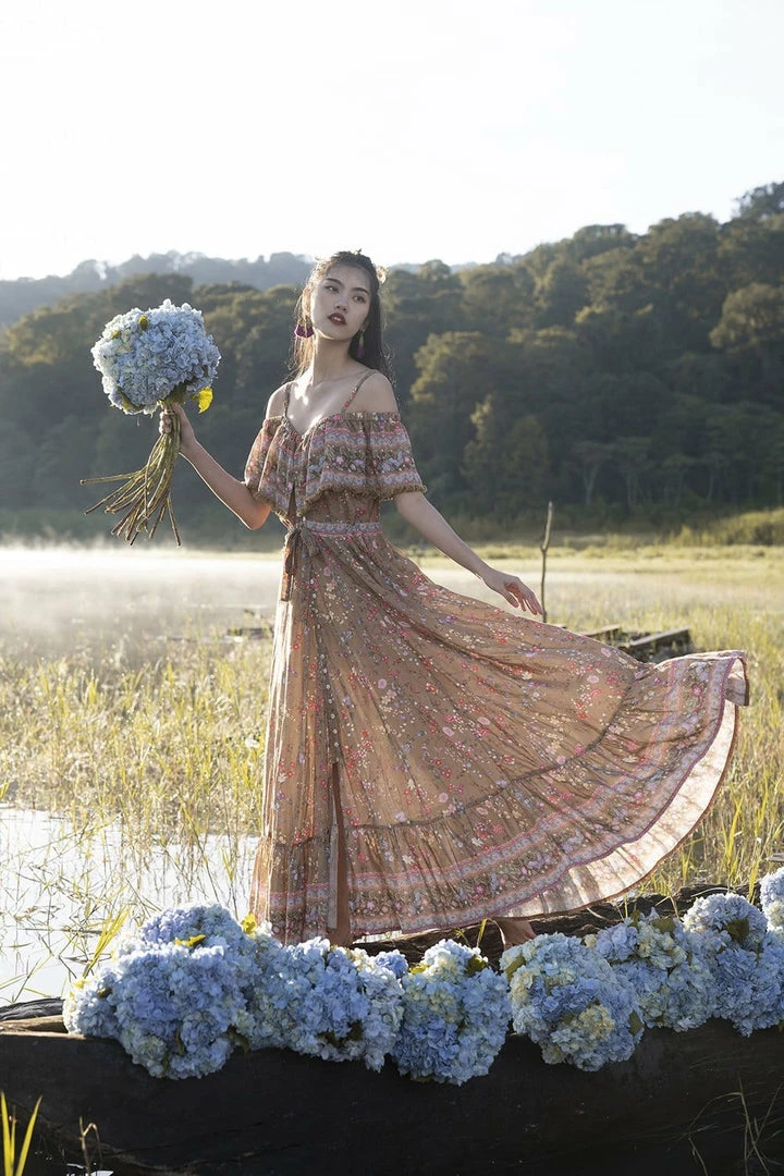 Tulle And Batiste Eden Gown - Golden Olive - Preorder 2 Tulle And Batiste Eden Gown - Golden Olive - Preorder