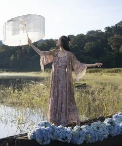 Tulle And Batiste Kimono | Duster Phoenix Robe - Golden Olive - Preorder 8 Tulle And Batiste Kimono | Duster Phoenix Robe - Golden Olive - Preorder