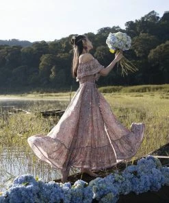 Tulle And Batiste Eden Gown - Warm Taupe - Preorder