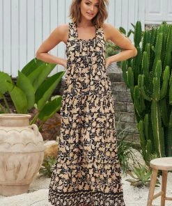 Jaase Erryn Maxi Dress - Gold Valley