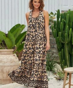 Jaase Erryn Maxi Dress - Gold Valley