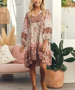 Jaase Adela Midi Dress - Flower Fields Dresses