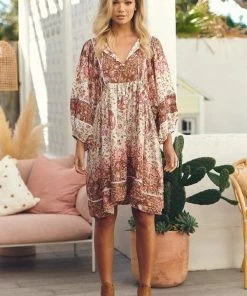 Jaase Adela Midi Dress - Flower Fields Dresses