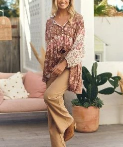 Jaase Tops Chloe Top - Flower Fields