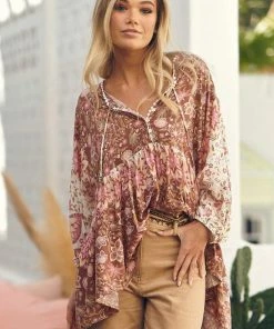 Jaase Tops Chloe Top - Flower Fields