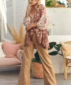 Jaase Tops Chloe Top - Flower Fields