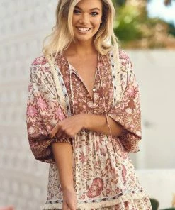 Jaase Dresses Palace Midi Dress - Flower Fields 25 Jaase Dresses Palace Midi Dress - Flower Fields