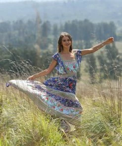 Tulle And Batiste Dresses Hannah Maxi Dress - Lapis Lazuli - Preorder