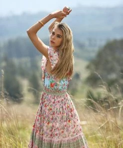 Tulle And Batiste Dresses Hannah Maxi Dress - Lotus