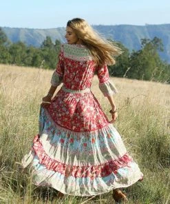 Tulle And Batiste Havillah Maxi Dress - Rococco Red - Preorder Dresses