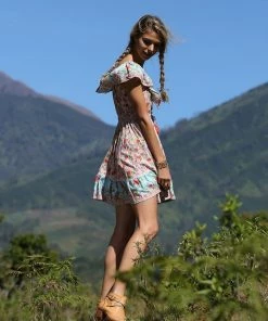 Tulle And Batiste Hosannah Mini Dress - Lotus - Preorder Dresses