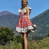 Tulle And Batiste Dresses Hosannah Mini Dress - Rococco Red - Preorder
