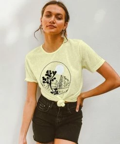 PAPER HEART Wilderness Tee - Lemon