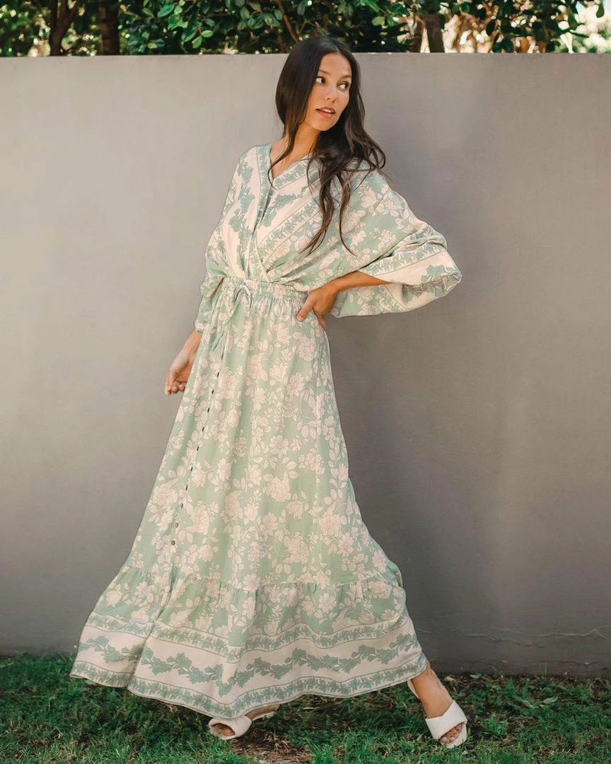 WHITE CLOSET Veronika Maxi Skirt - Sage Bottoms 3 WHITE CLOSET Veronika Maxi Skirt - Sage Bottoms