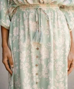 WHITE CLOSET Veronika Maxi Skirt - Sage Bottoms 12 WHITE CLOSET Veronika Maxi Skirt - Sage Bottoms