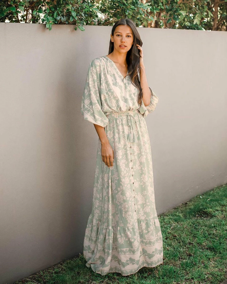 WHITE CLOSET Veronika Maxi Skirt - Sage Bottoms 5 WHITE CLOSET Veronika Maxi Skirt - Sage Bottoms