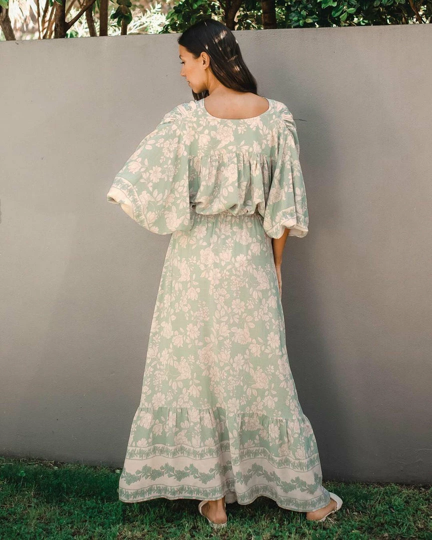 WHITE CLOSET Veronika Maxi Skirt - Sage Bottoms 2 WHITE CLOSET Veronika Maxi Skirt - Sage Bottoms