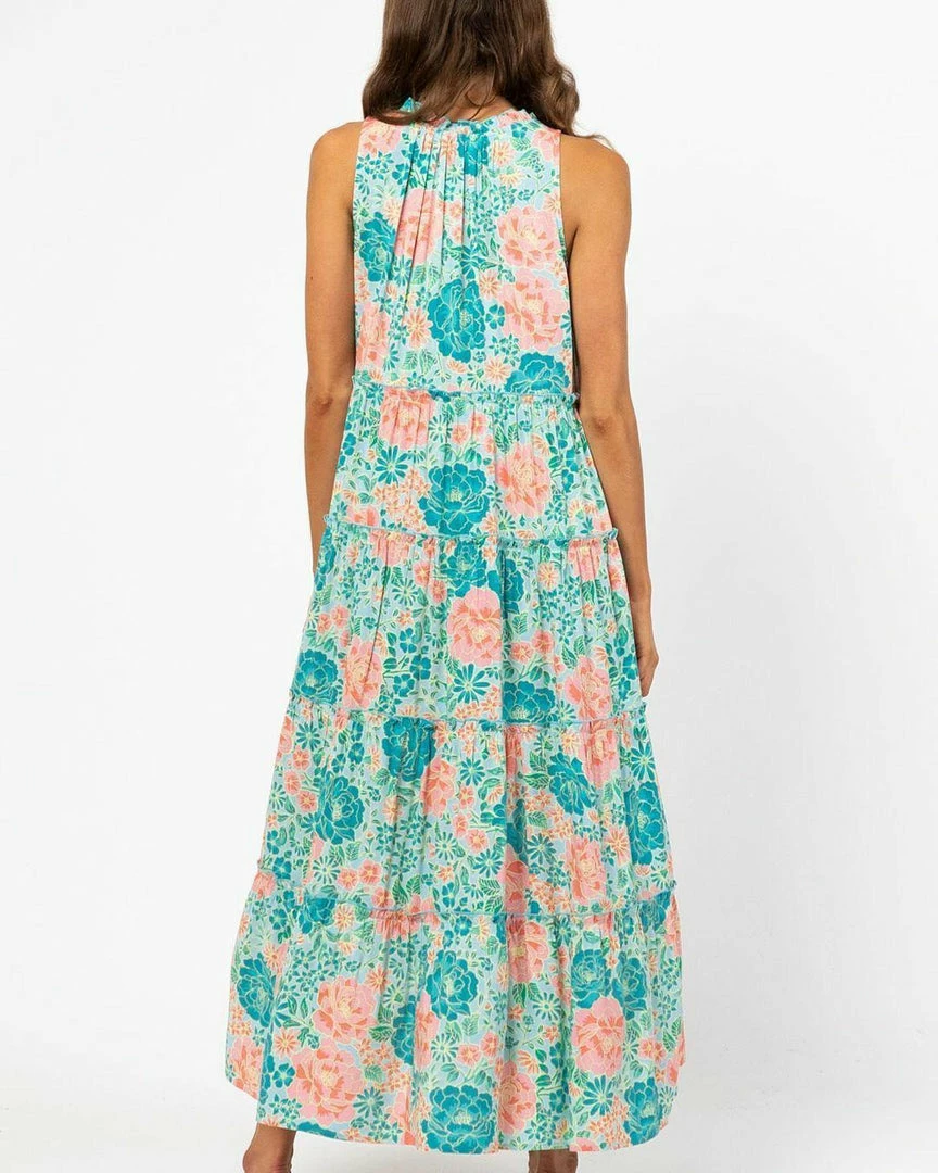 LABEL OF LOVE Ariel Maxi Dress - Mint Floral 9 LABEL OF LOVE Ariel Maxi Dress - Mint Floral