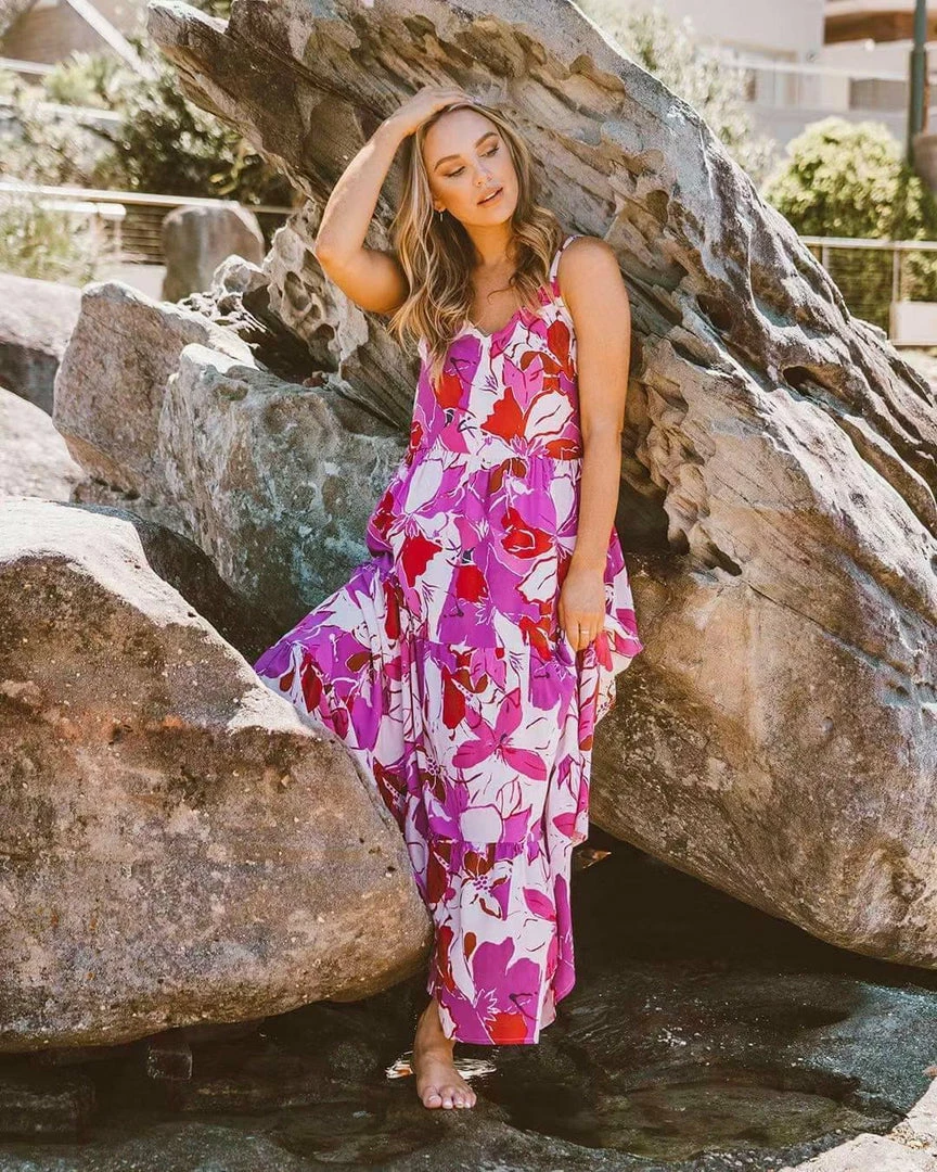 LABEL OF LOVE Candy Strappy Maxi - Pink Dresses 6 LABEL OF LOVE Candy Strappy Maxi - Pink Dresses