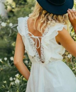 PAPER HEART Tree Tops Dress - White