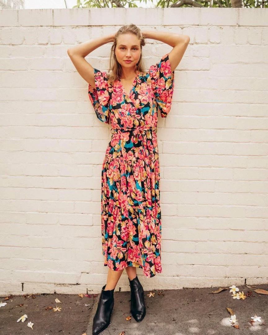 LABEL OF LOVE Dresses Gigi Midi Dress - Floral Bouquet 4 LABEL OF LOVE Dresses Gigi Midi Dress - Floral Bouquet