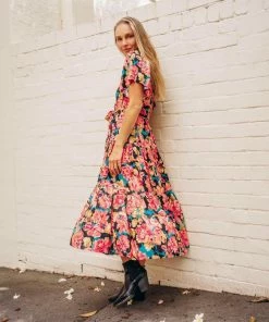 LABEL OF LOVE Dresses Gigi Midi Dress - Floral Bouquet