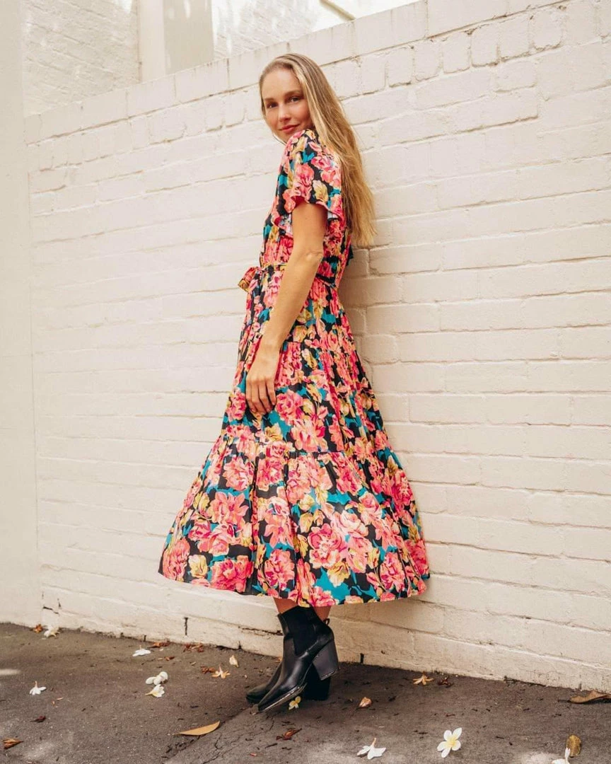 LABEL OF LOVE Dresses Gigi Midi Dress - Floral Bouquet 2 LABEL OF LOVE Dresses Gigi Midi Dress - Floral Bouquet