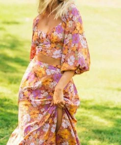 PAPER HEART Annalise Skirt - Retro Floral Bottoms