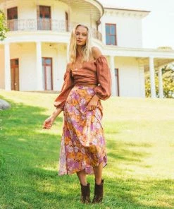 PAPER HEART Annalise Skirt - Retro Floral Bottoms