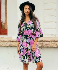 WHITE CLOSET Dresses Tarni Mini Dress - Purple Floral 8 WHITE CLOSET Dresses Tarni Mini Dress - Purple Floral