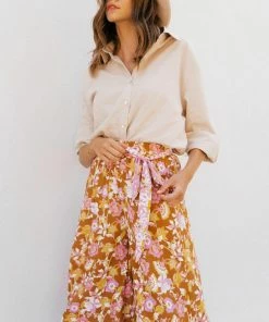 PAPER HEART Mairead Pants - Retro Floral Bottoms