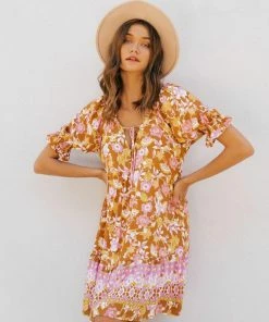 PAPER HEART Dresses Mairead Mini Dress - Retro Floral