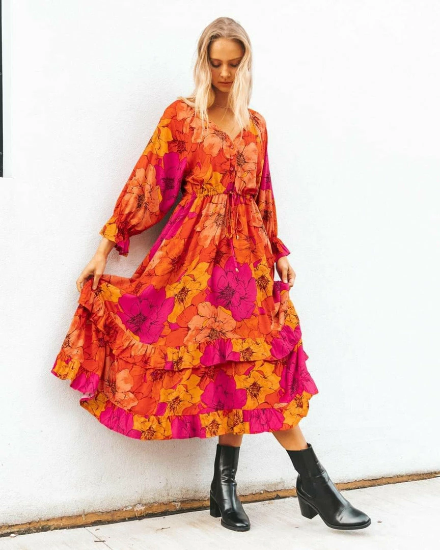 LABEL OF LOVE Dresses Soleil Maxi Dress - Sunburst 2 LABEL OF LOVE Dresses Soleil Maxi Dress - Sunburst